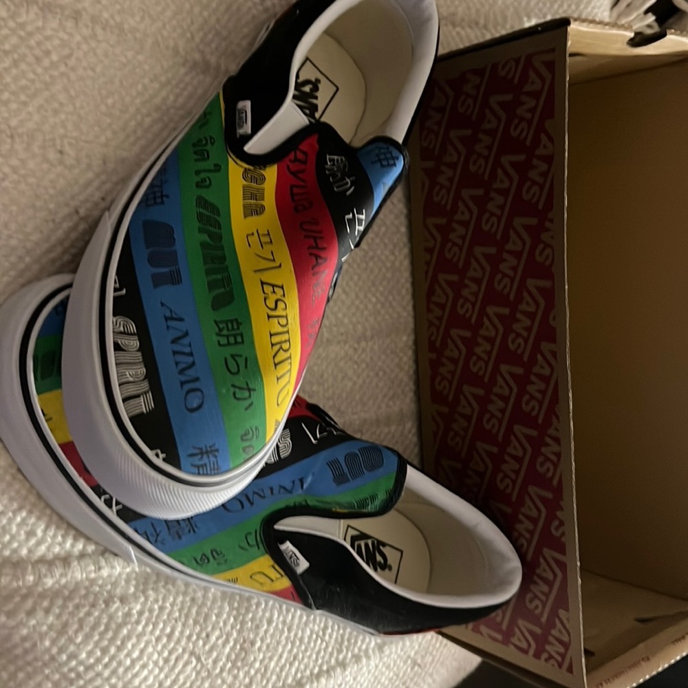 New with box van slip on shoes